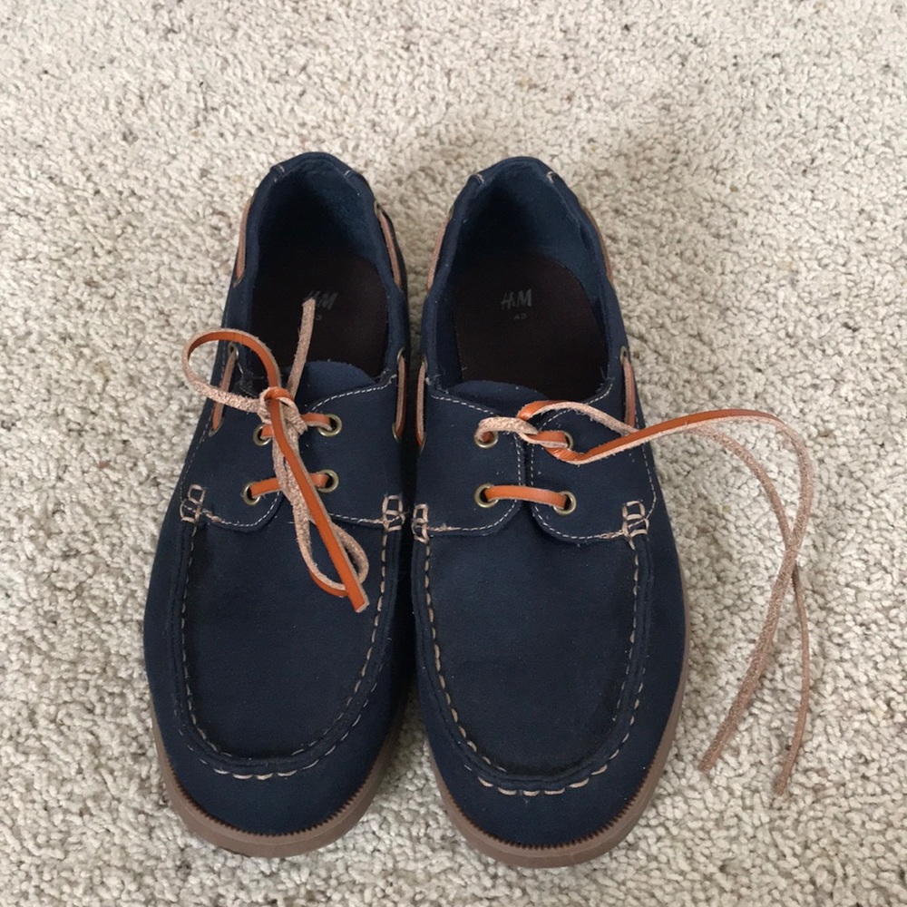 H&M Dark Blue Boat Shoes